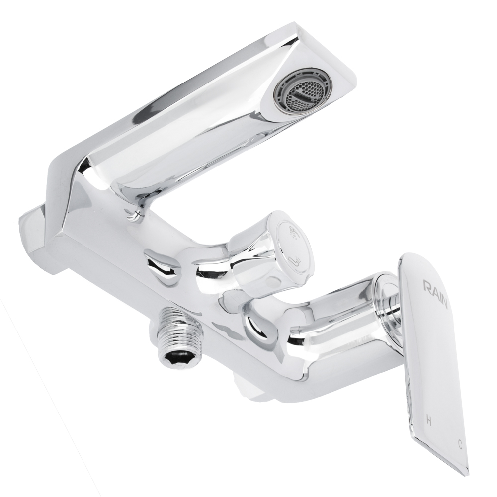 RAIN Смеситель для ванны Малахит, однорычажный, кор излив, карт. 35мм, латунь, хром, арт.№ 561-295