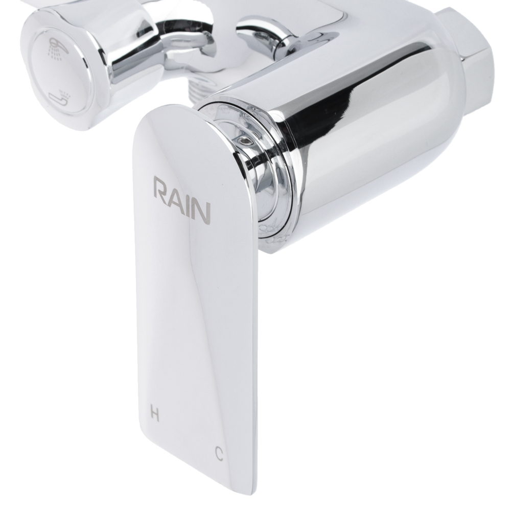 RAIN Смеситель для ванны Малахит, однорычажный, кор излив, карт. 35мм, латунь, хром, арт.№ 561-295