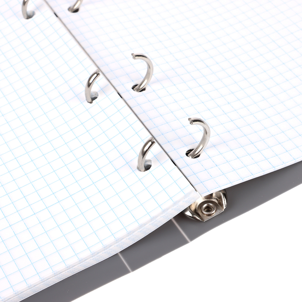 Тетрадь на кольцах А5, 80 л., клетка, обложка пластик, белый блок, арт.№ 578-171