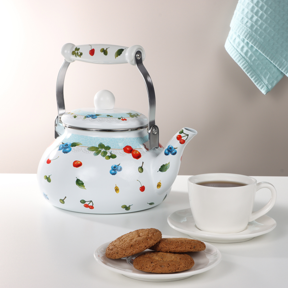 VETTA Прованс Чайник эмалированный 2,5л, индукция, арт.№ 894-545