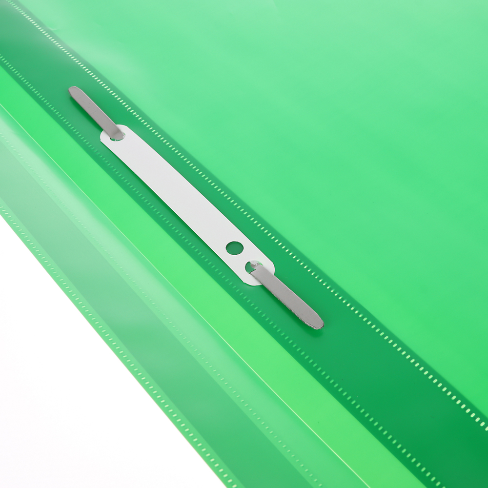 Папка-скоросшиватель с прозрачным верхним листом, Silwerhof Eco, А4, до 100 листов, 130 мкм, зеленый, арт.№ 532-075