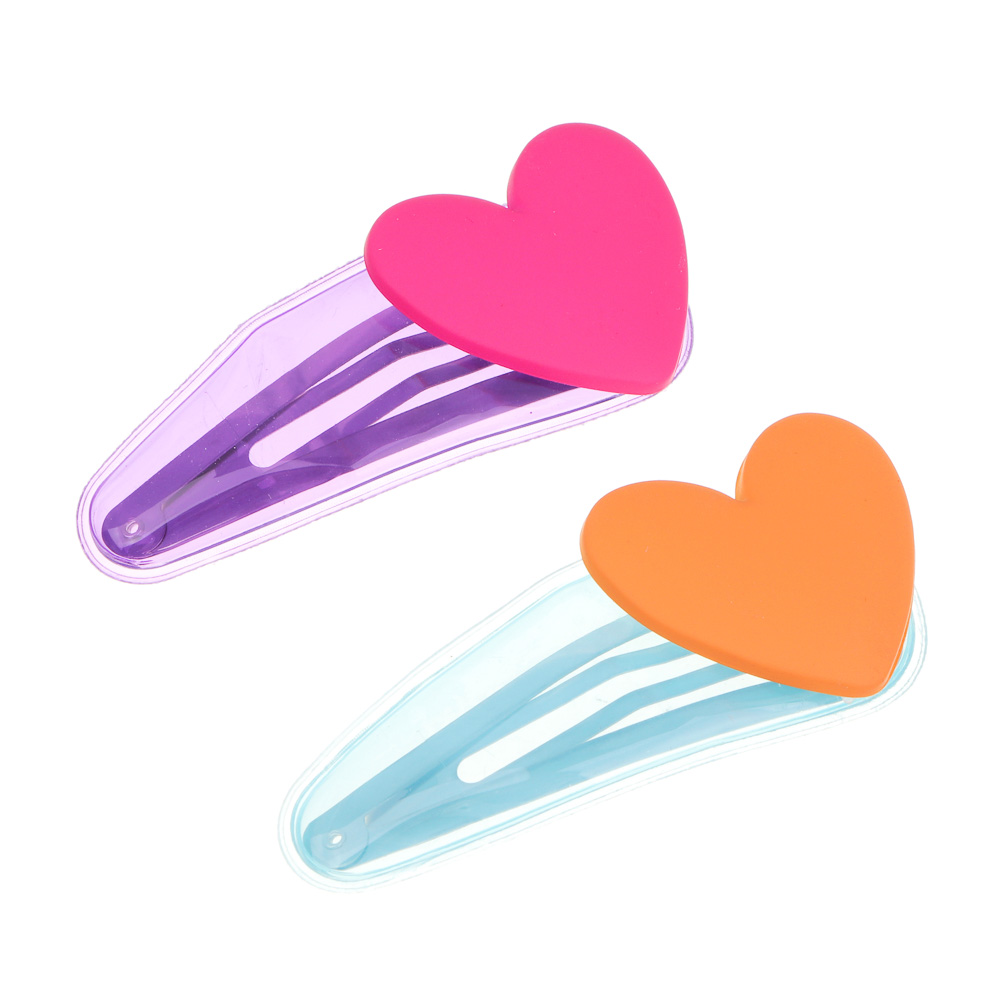 ЮНИLOOK Зажим для волос 2 шт, 7 см, металл, пластик, ПВХ, арт.1, арт.№ 321-430