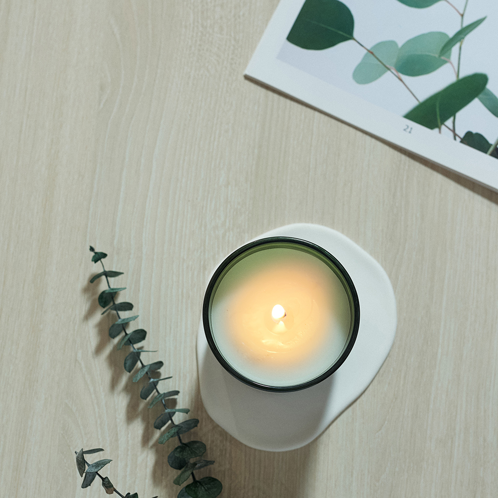 BY Свеча ароматизированная Deluxe Glamour, 200гр. Santal & Spruce, арт.№ 412-224