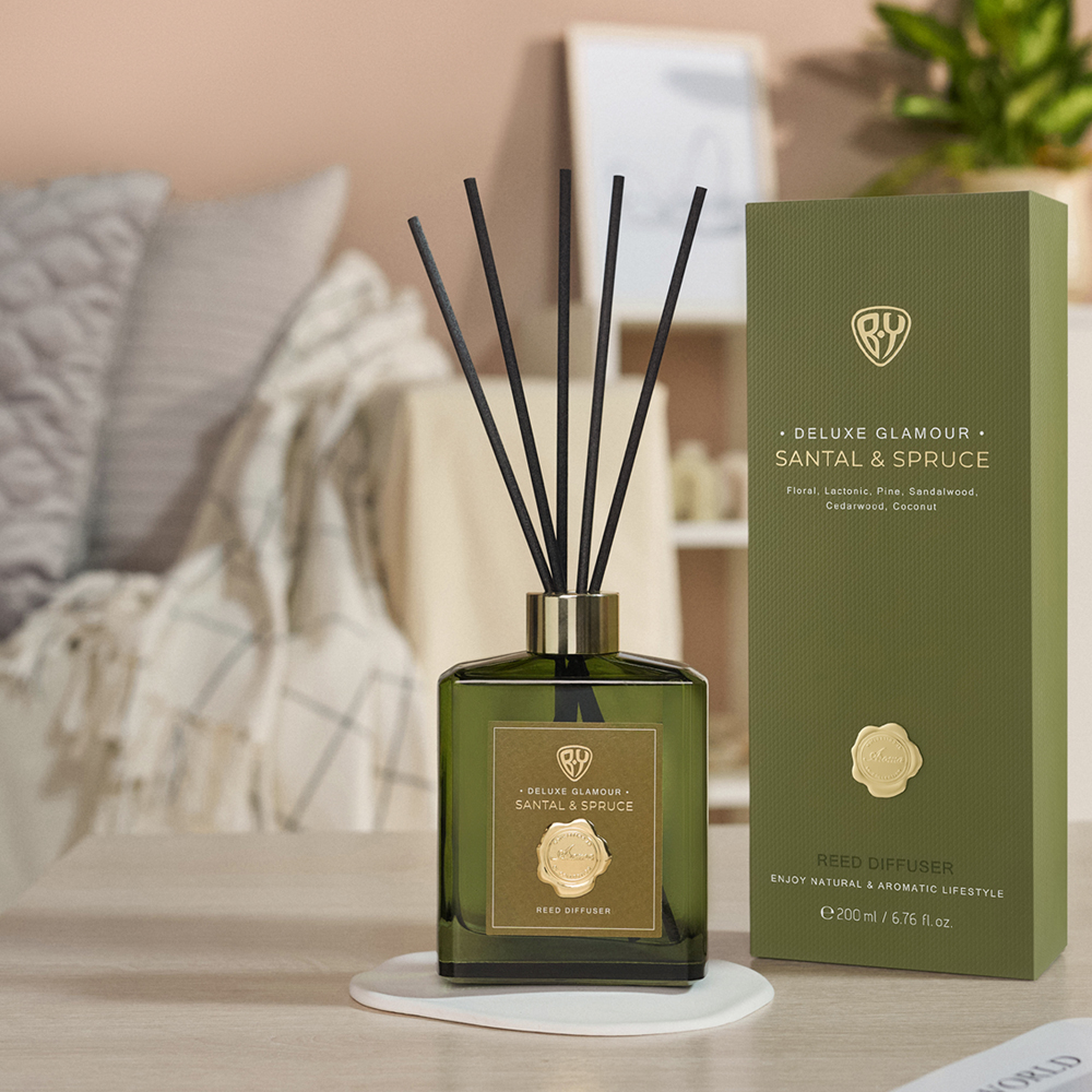 BY Диффузор Deluxe Glamour, 200мл. Santal & Spruce, арт.№ 412-225