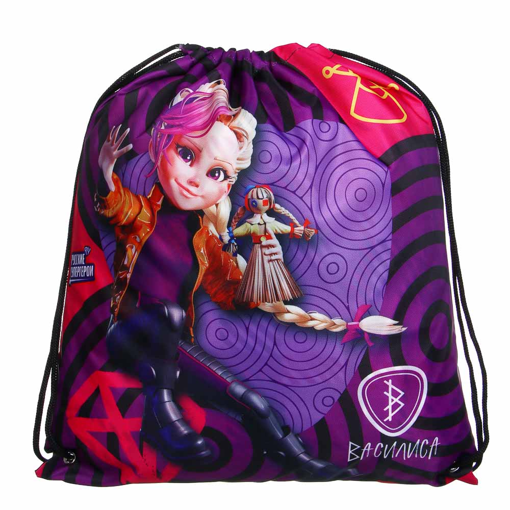 BY Русские Супергерои Мешок для сменной обуви на завязках, 40х47см, полиэстер, 2 дизайна, арт.№ 801-072