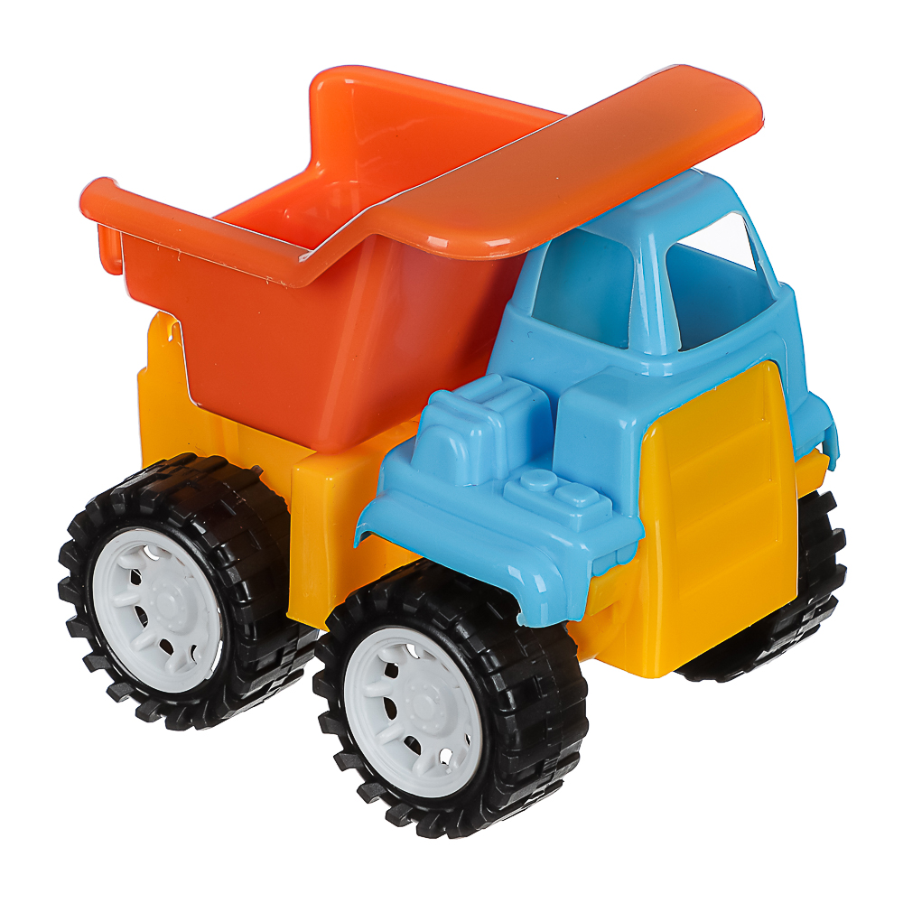 ИГРОЛЕНД Самосвал-камазик игрушечный в сетке, пластик, 9x11,5x11 см, 4 дизайна, для детей 3+, арт.№ 292-459