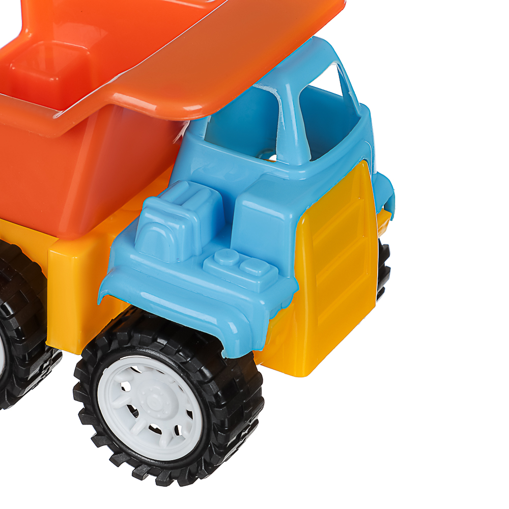 ИГРОЛЕНД Самосвал-камазик игрушечный в сетке, пластик, 9x11,5x11 см, 4 дизайна, для детей 3+, арт.№ 292-459