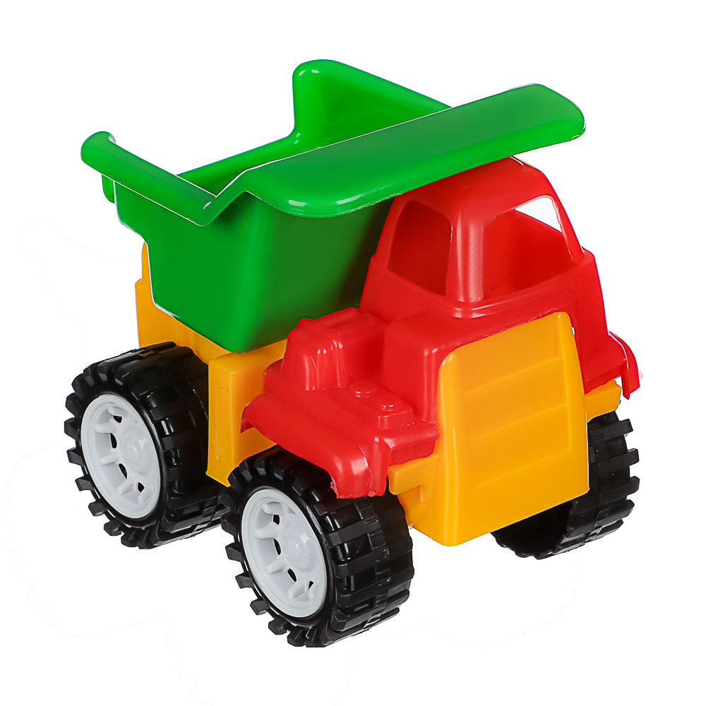 ИГРОЛЕНД Самосвал-камазик игрушечный в сетке, пластик, 9x11,5x11 см, 4 дизайна, для детей 3+, арт.№ 292-459