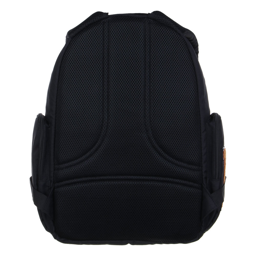 Рюкзак подростковый 42х28х16см, 1 отд., 2 карм., спинка с эрг.элемен., 2 утяж., апплик., ПЭ, "Мишка", арт.№ 555-027