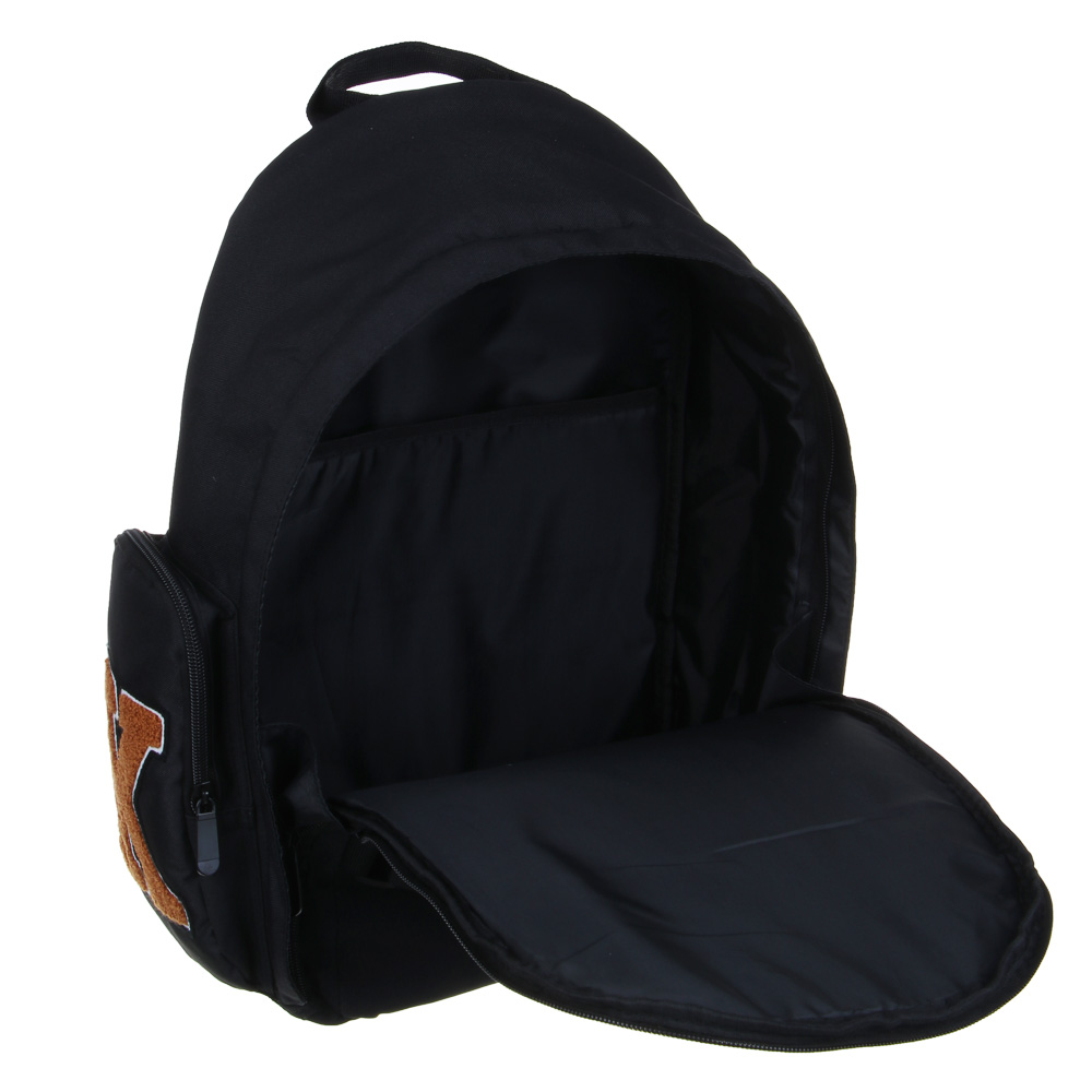 Рюкзак подростковый 42х28х16см, 1 отд., 2 карм., спинка с эрг.элемен., 2 утяж., апплик., ПЭ, "Мишка", арт.№ 555-027