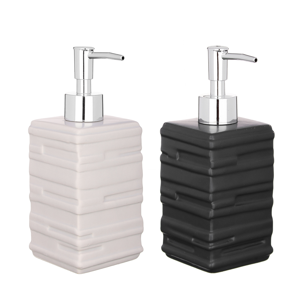 BY Дозатор для жидкого мыла "Сканди", керамика, 2 цвета, арт.№ 463-143