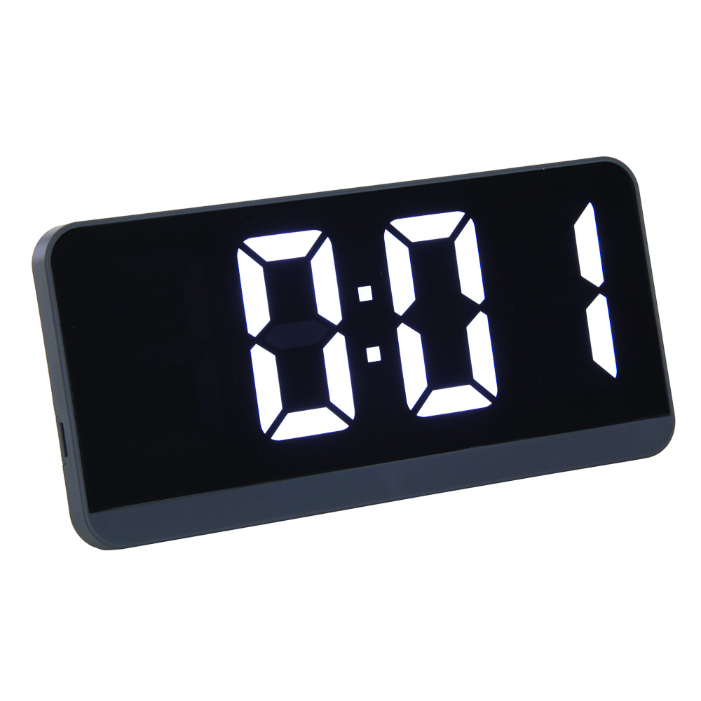 LADECOR CHRONO Будильник электронный, 16,5x1,5x8 см, АВС пластик, 3xAАA, оправа цвет серебро, арт.№ 529-308