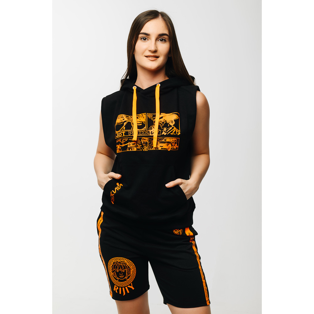 BY Футболка женская без рукава R-Style, хлопок 100%, р-р XS-XL, 3 дизайна, арт.№ 838-073