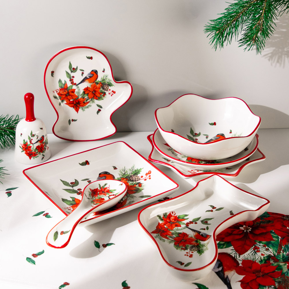 MILLIMI Винтер Колокольчик декоративный, 7х7х13см, керамика, арт.№ 820-825