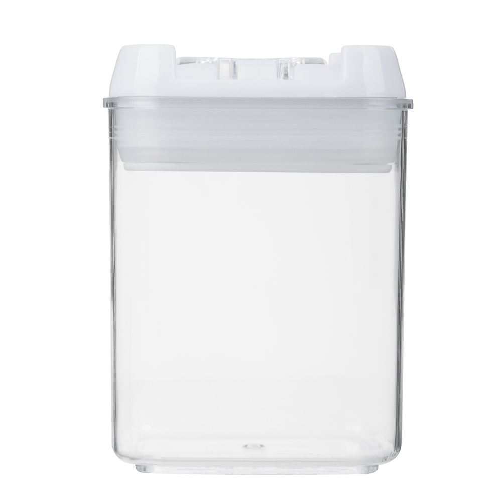 Банка для сыпучих продуктов, тм VETTA, Миндаль, 300мл квадратная, пластик, арт.№ 861-526