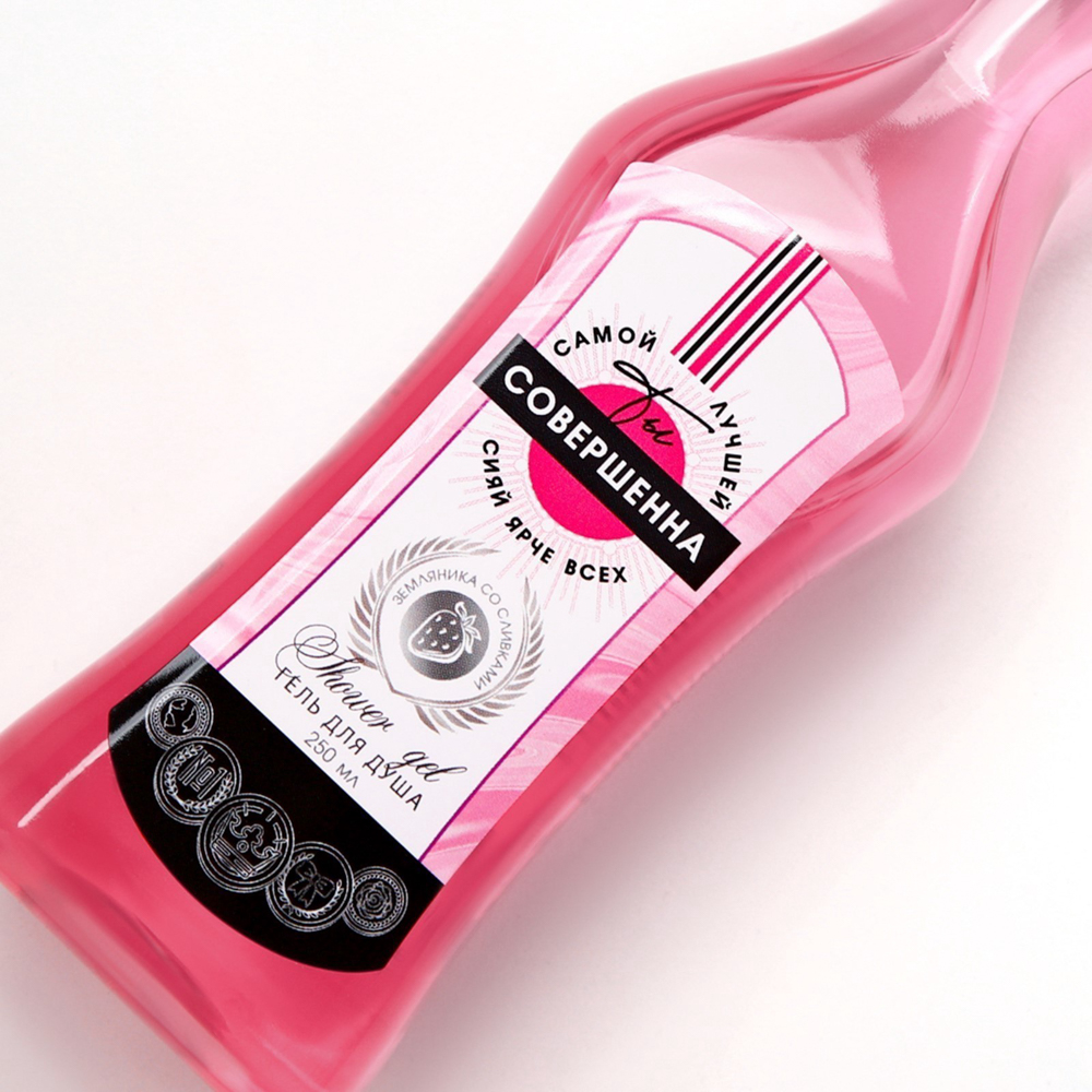 Гель для душа "Ты совершенна"/"Самая чудесная",флакон мартини,250мл, арт.№ 951-137