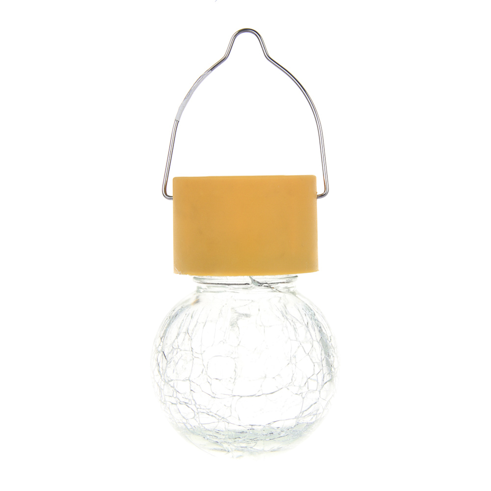 INBLOOM Фонарь на солн.батарее 9х6см 1LED белый, 1x1.2v 2/3AA 100mAh Ni-MH, пластик, стекло, арт.№ 475-325