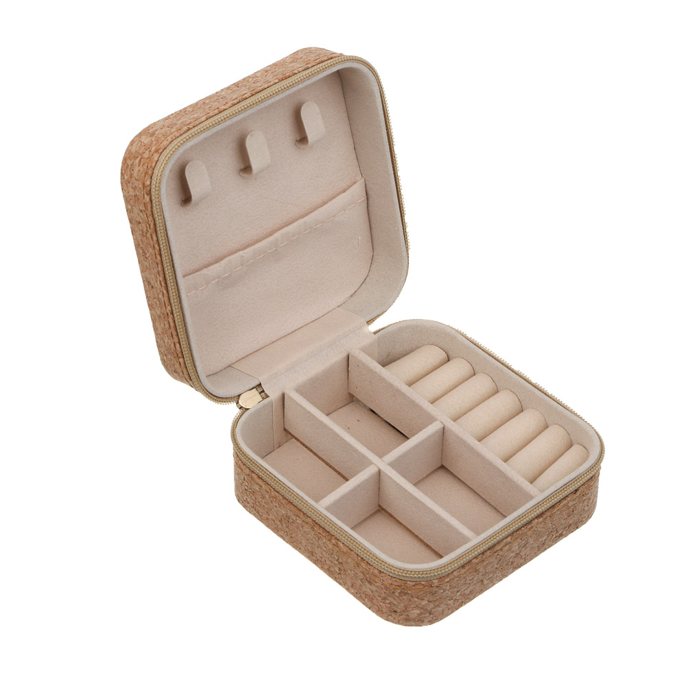 Шкатулка для украшений, 9,5x9,5x5 см, ПВХ, 4 дизайна, арт.№ 504-959