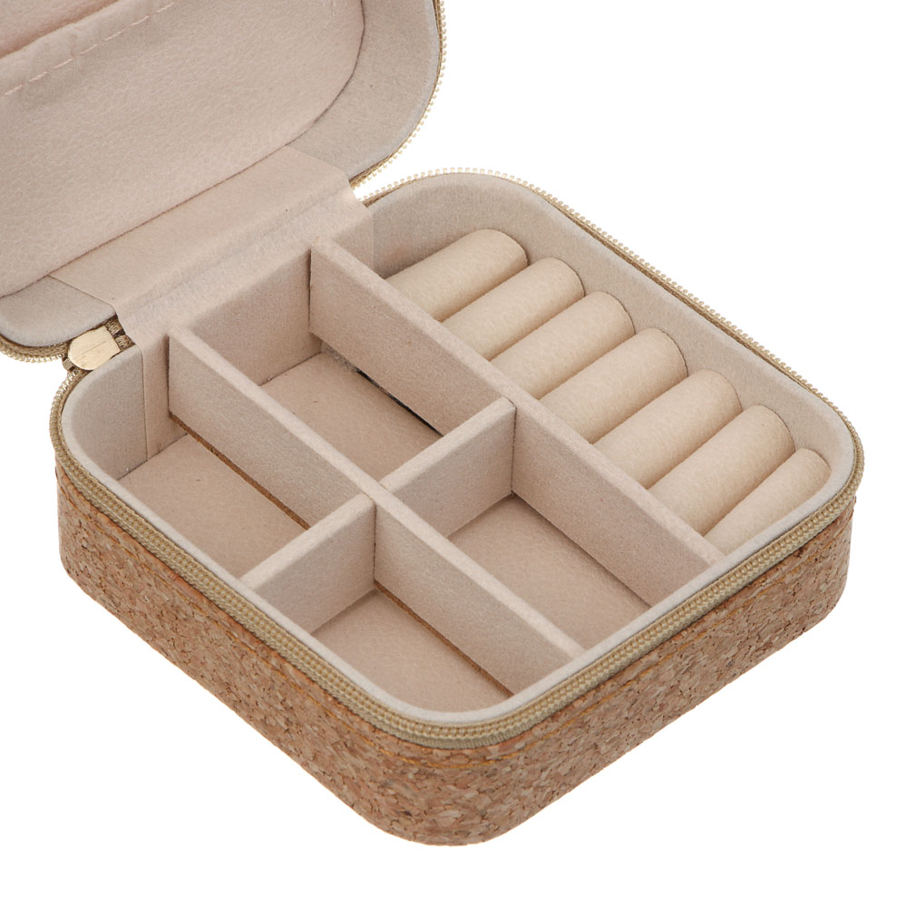 Шкатулка для украшений, 9,5x9,5x5 см, ПВХ, 4 дизайна, арт.№ 504-959