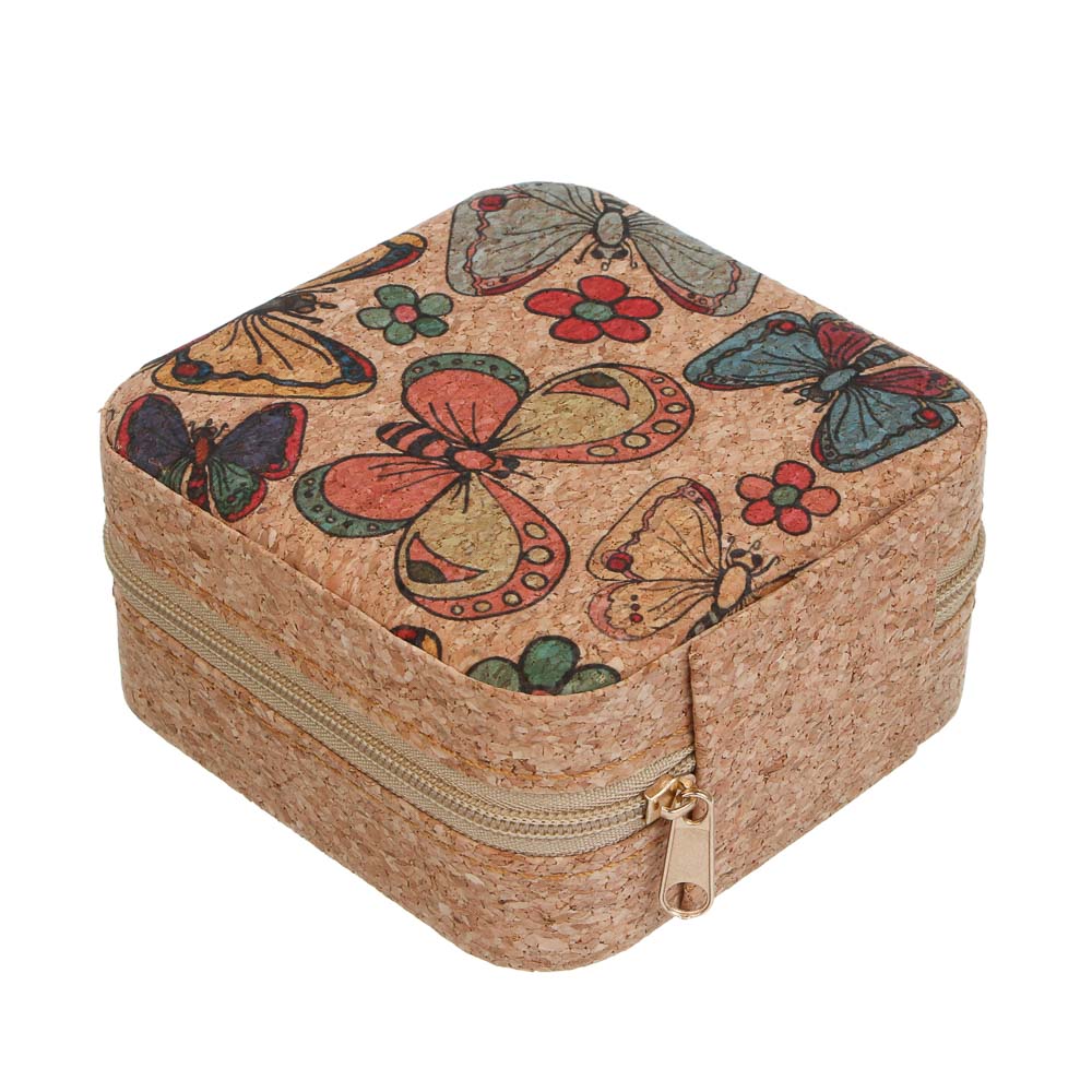 Шкатулка для украшений, 9,5x9,5x5 см, ПВХ, 4 дизайна, арт.№ 504-959