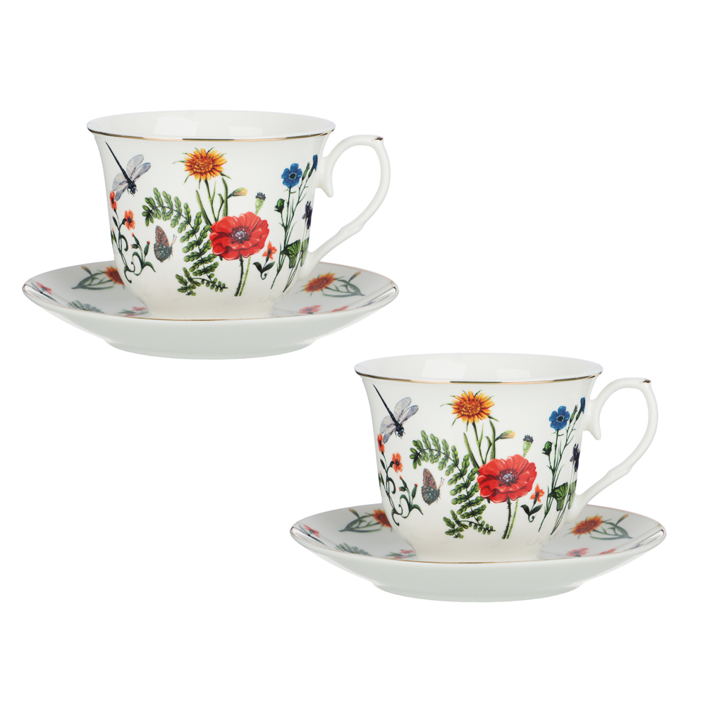 Набор чайный 4 пр., 225мл, MILLIMI, Аличе, фарфор, арт.№ 802-567