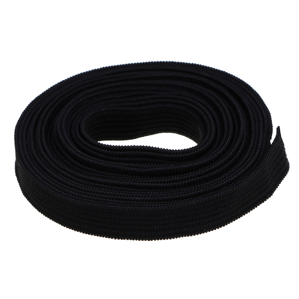 Резинка бельевая 1,0см х 2,2м, полиэстер, цвет черный, арт.№ 308-369