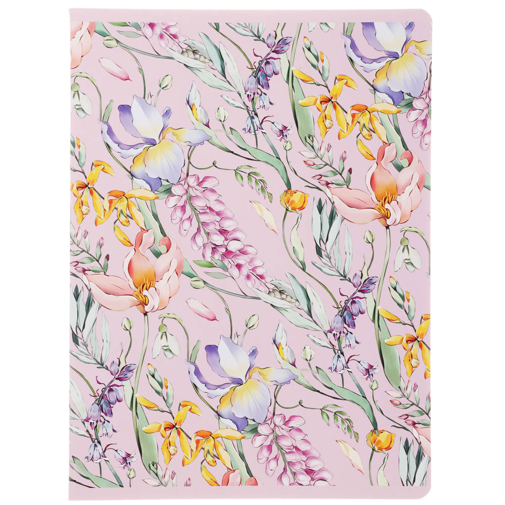 Тетрадь 48 л. "Botanica" А4, в клетку, на скобе, скругленные углы, в ассортим., арт.№ 578-176