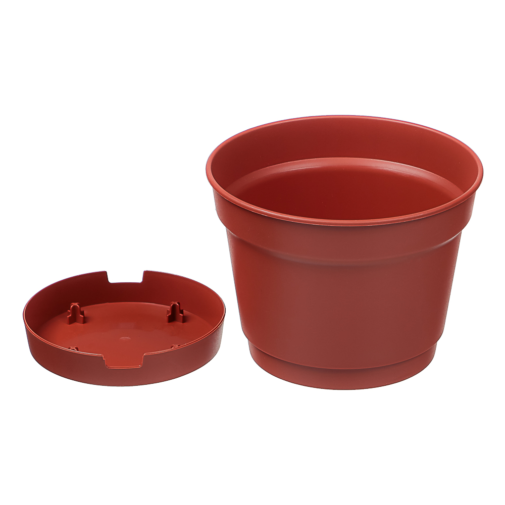 Горшок Mint 0,7л d12см, h9см c поддоном терракот, арт.№ 164-171