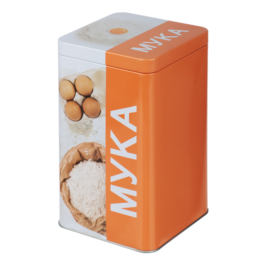 Банка для муки 17x10x10см, жесть, арт.№ 828-341