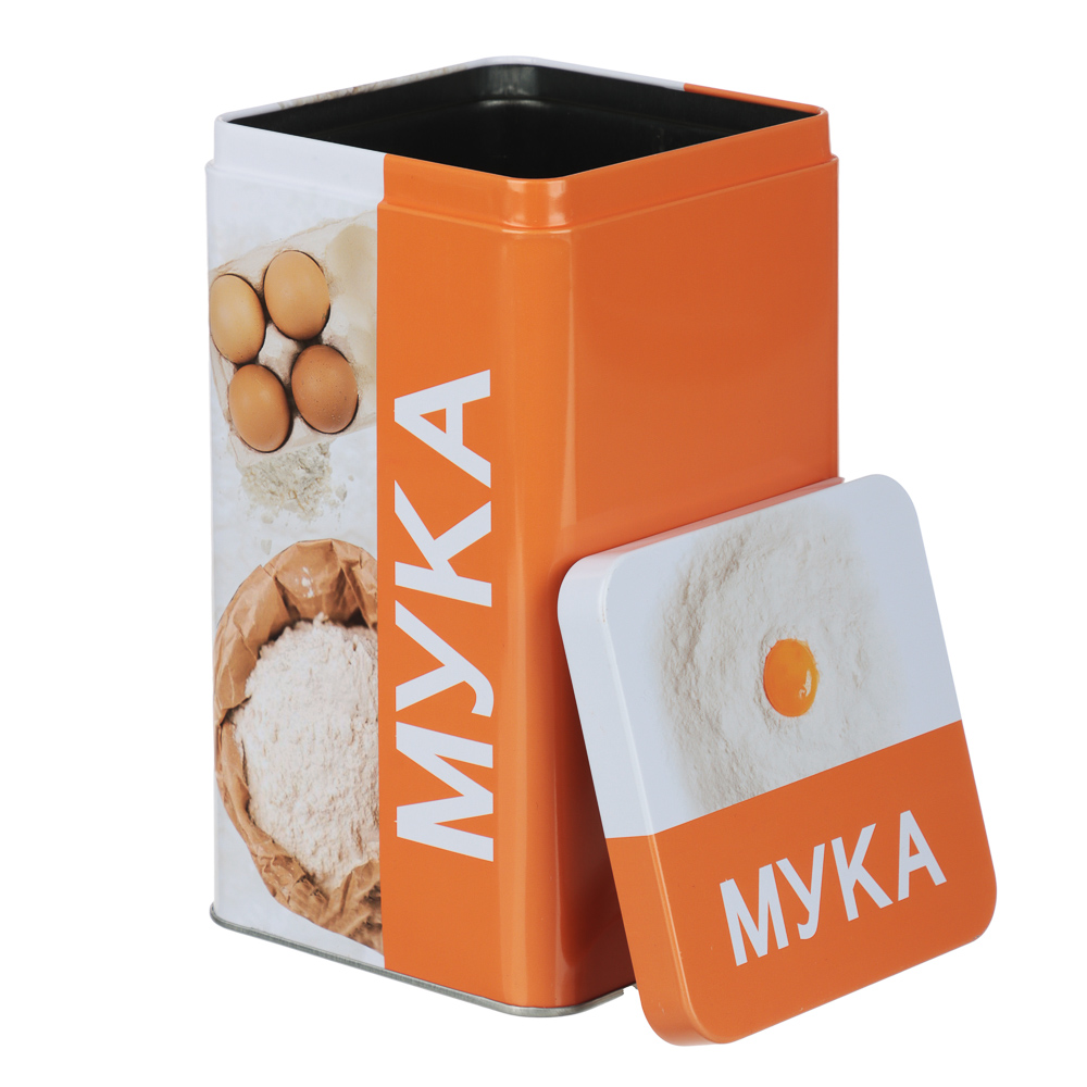 Банка для муки 17x10x10см, жесть, арт.№ 828-341