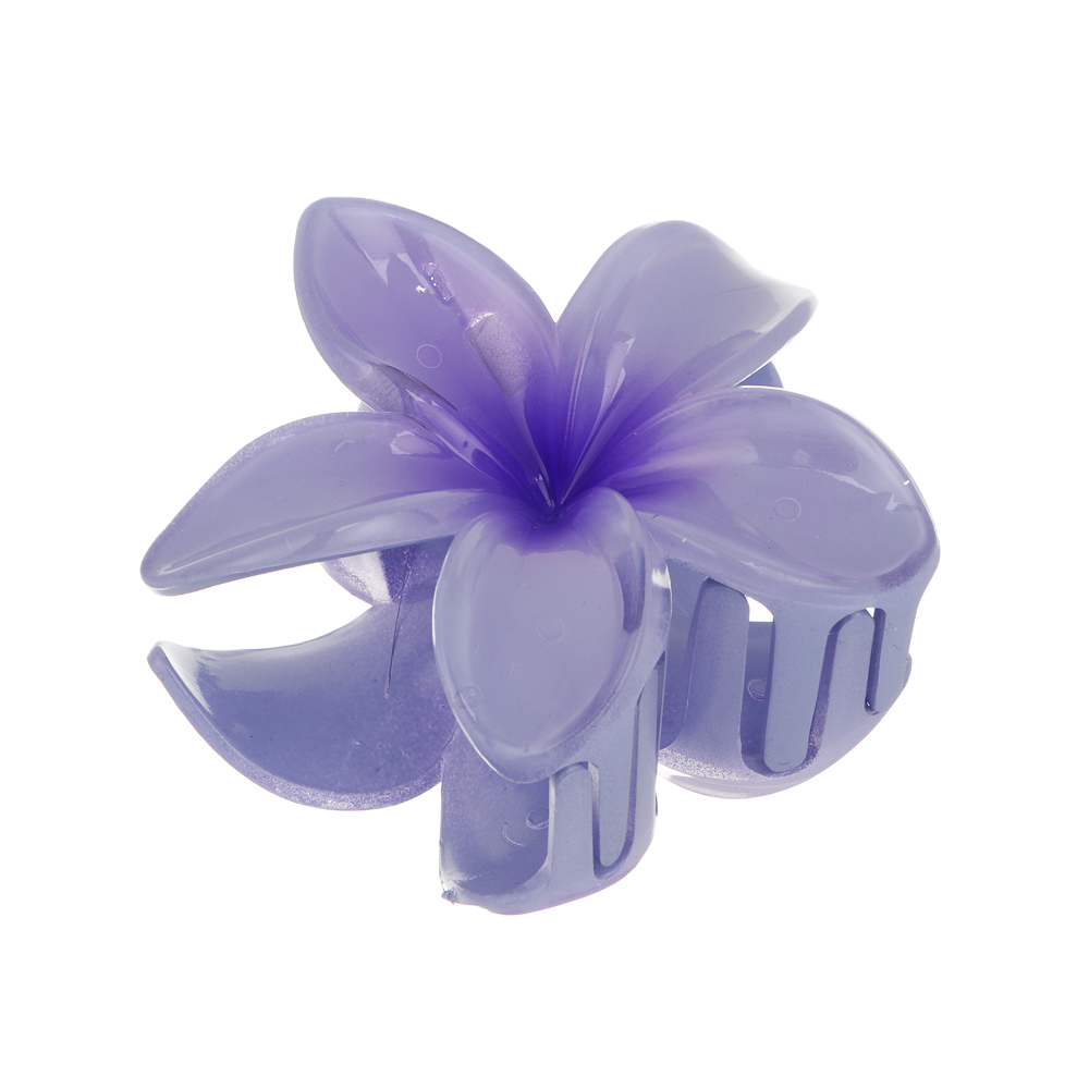 Краб для волос Ботаника, тм ЮНИLOOK, пластик, 8 см, 4 цвета, арт.№ 321-416