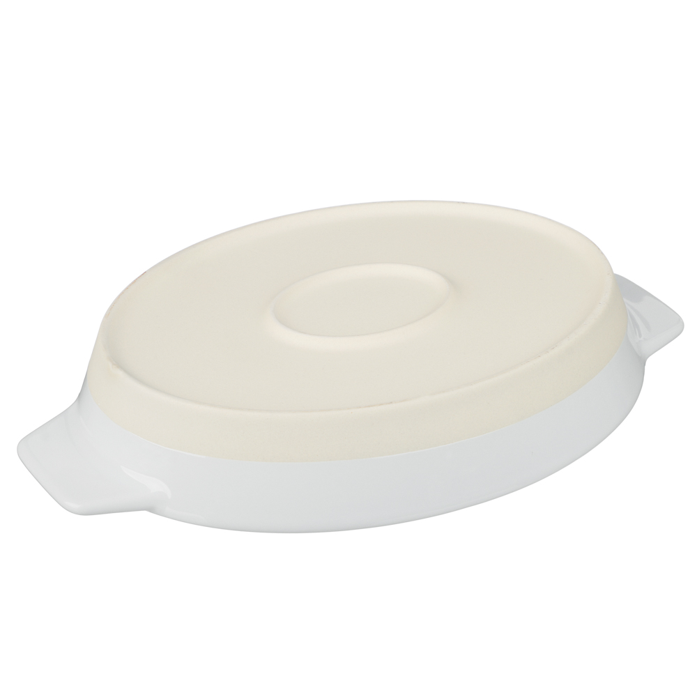 Форма для запекания и сервировки овальная 31х20,5х5см тм MILLIMI белый, керамика, арт.№ 826-011