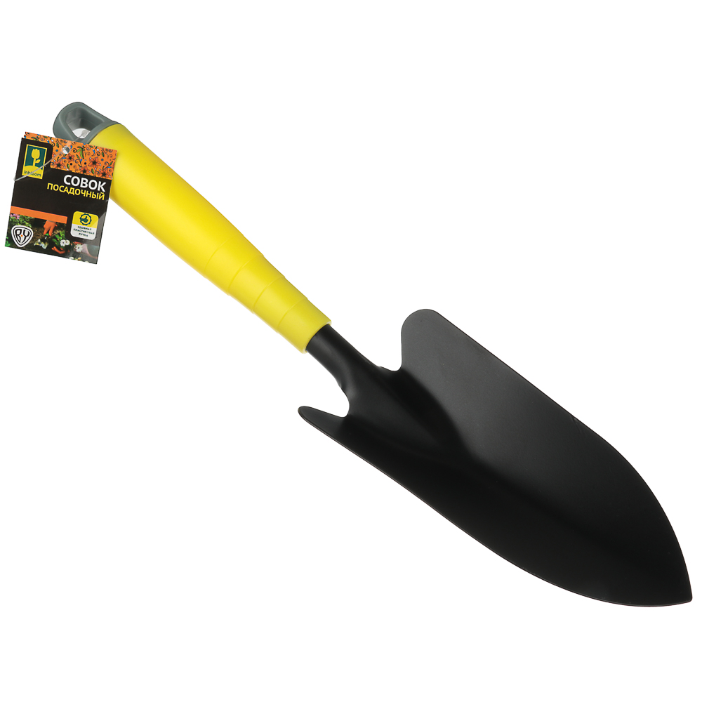 INBLOOM Совок 34х8.5см, толщина лезвия 1,2мм, металл, пластик, арт.№ 181-033