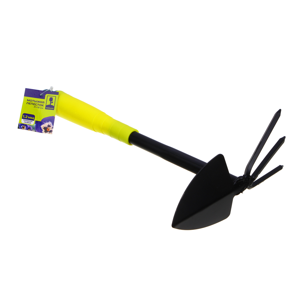 INBLOOM Мотыжка лепесток 31х18см, толщина лезвия 1.2мм, металл, пластик, арт.№ 181-032