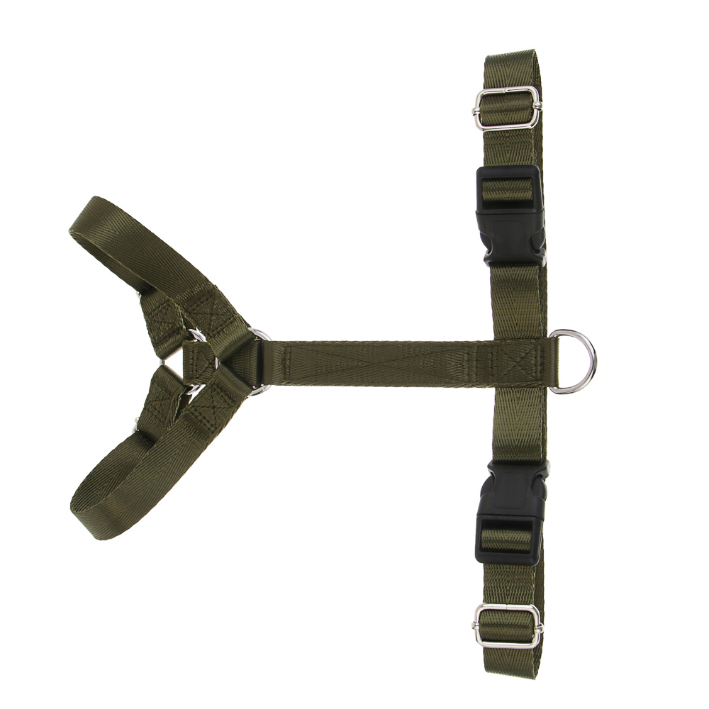 Шлейка для животных тм VETTA, нейлон, хаки/беж, обхват шеи 35-50см, обхват груди 45-55см, размер M, арт.№ 273-582