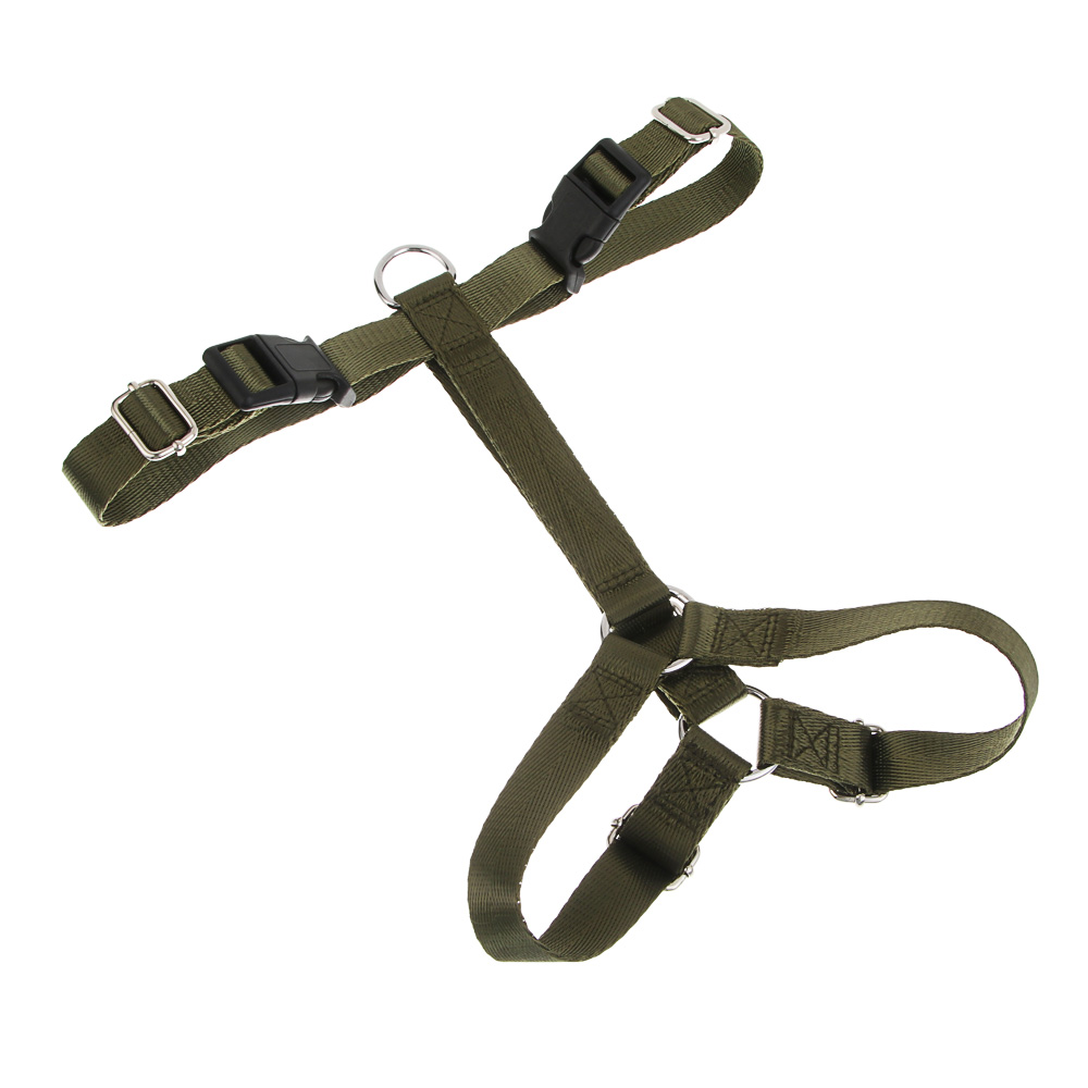 Шлейка для животных тм VETTA, нейлон, хаки/беж, обхват шеи 35-50см, обхват груди 45-55см, размер M, арт.№ 273-582