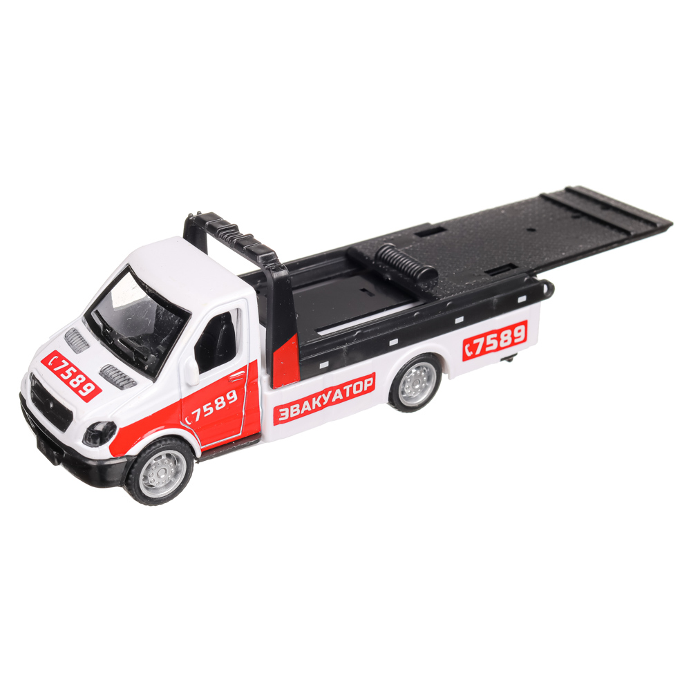 ИГРОЛЕНД Машина Эвакуатор, инерция, подвижные детали, ABS, алюминий, 11х3х3см, 2 дизайна, арт.№ 292-254