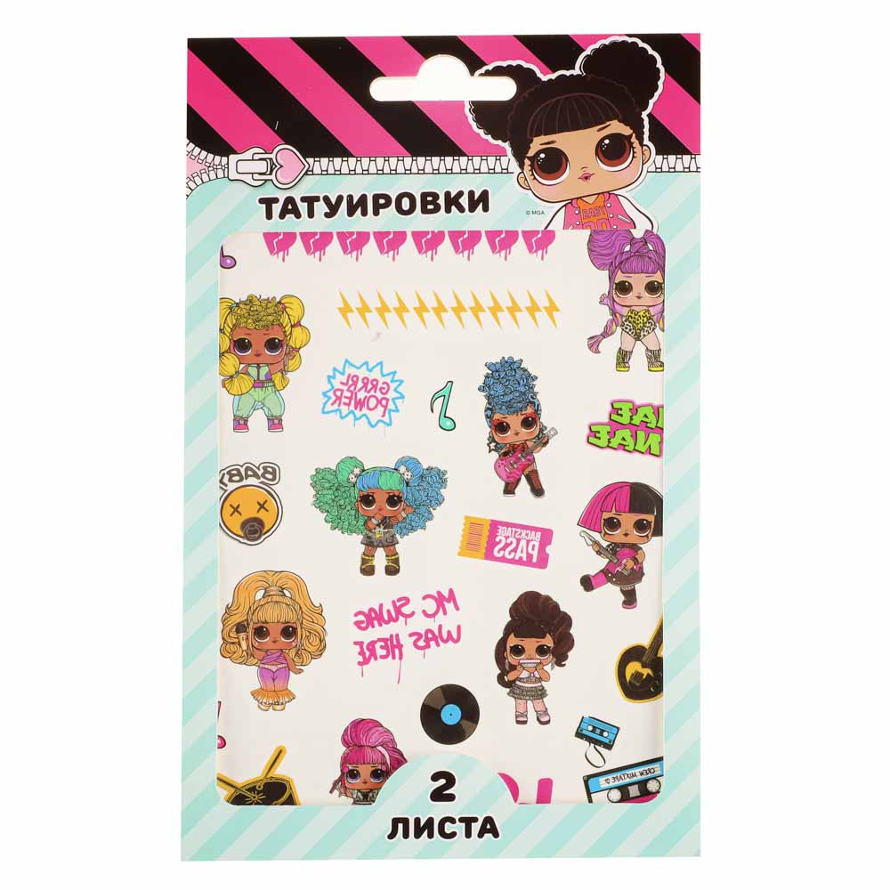 НД ПЛЭЙ Наклейки-татуировки, бумага, 11,8х19см, 2 листа, 4 дизайна, арт.№ 831-018