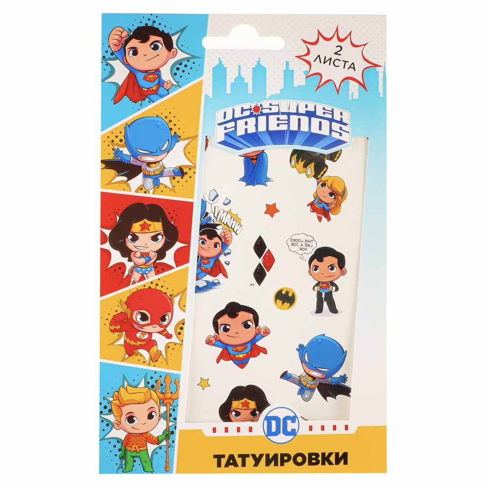 НД ПЛЭЙ Наклейки-татуировки, бумага, 11,8х19см, 2 листа, 4 дизайна, арт.№ 831-018