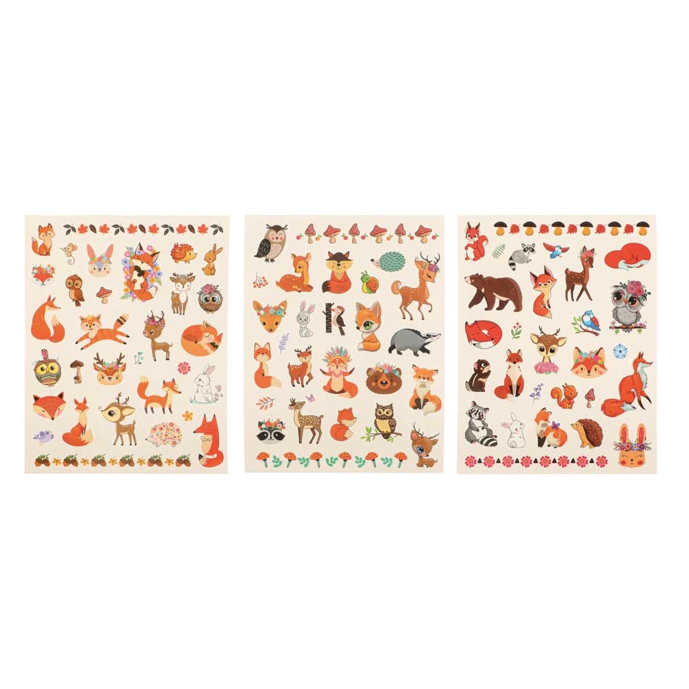 НД ПЛЭЙ Наклейки-татуировки, бумага, 11,8х19см, 2 листа, 4 дизайна, арт.№ 831-018