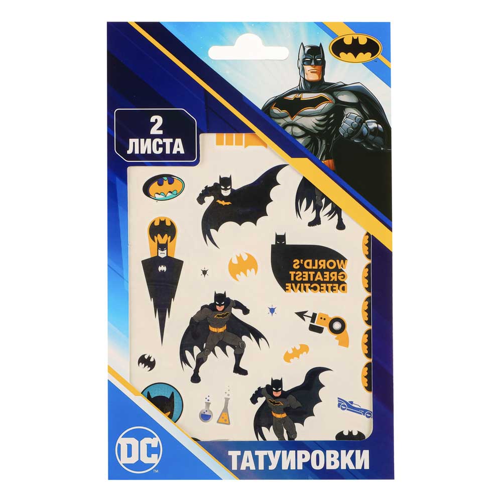 НД ПЛЭЙ Наклейки-татуировки, бумага, 11,8х19см, 2 листа, 4 дизайна, арт.№ 831-018