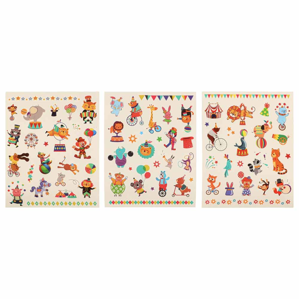 НД ПЛЭЙ Наклейки-татуировки, бумага, 11,8х19см, 2 листа, 4 дизайна, арт.№ 831-018