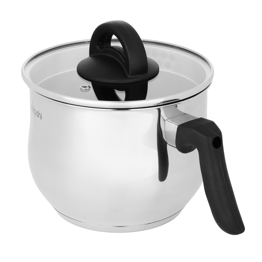 SATOSHI Мультикастрюля 16х12,5см. 2,5л. со стекл. крышкой, антипригарное покрытие, индукция, арт.№ 822-297
