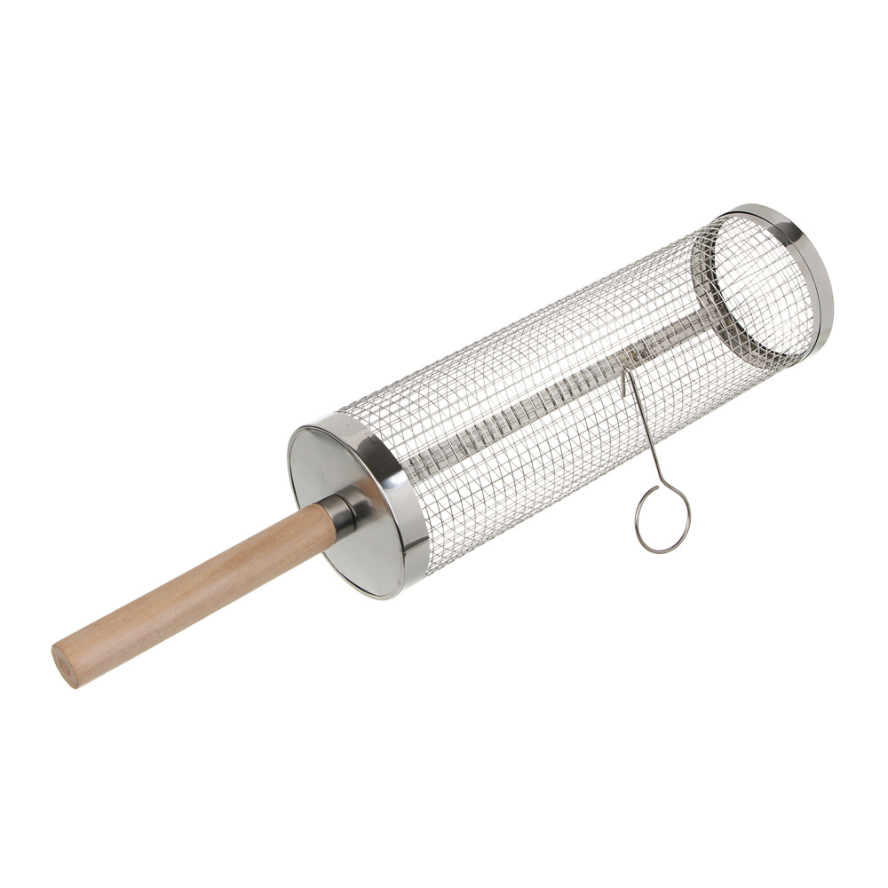 Решетка-гриль для овощей тм GRILLBOOM, цилиндр, с мелкой сеткой 250гр, 30х9,5см, арт.№ 104-054