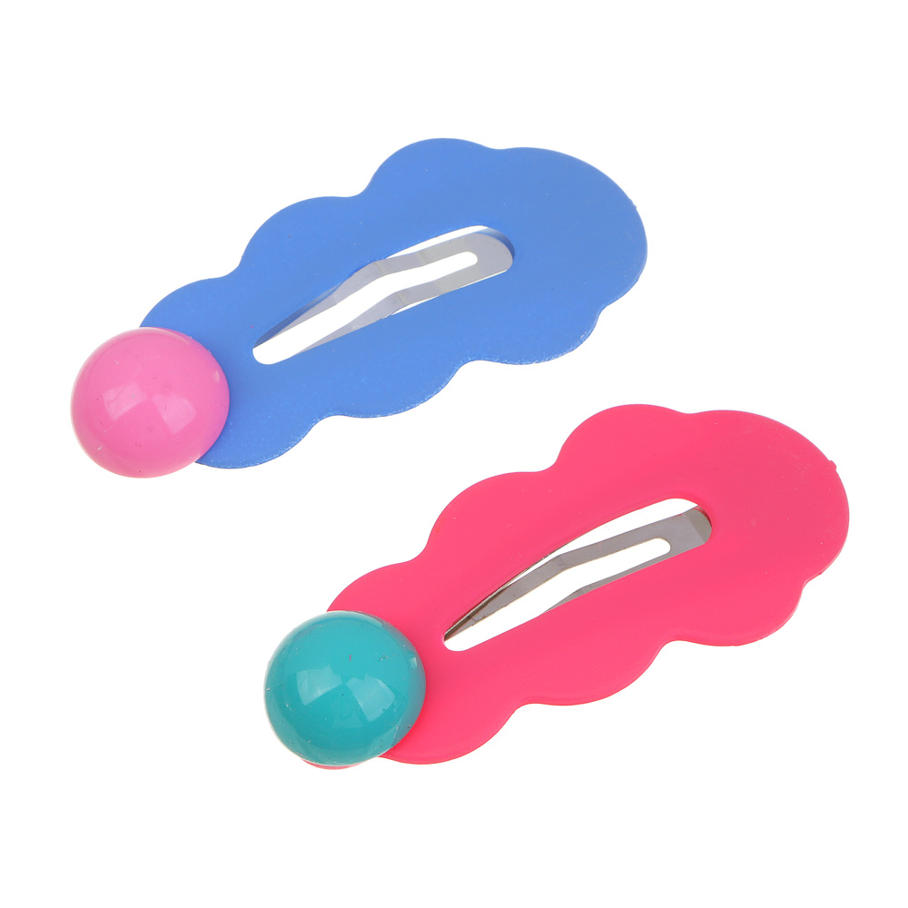 ЮНИLOOK Зажим для волос 2 шт, 7 см, металл, пластик, арт.5, арт.№ 321-434