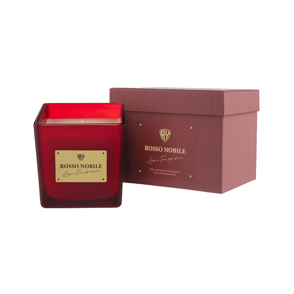 BY Свеча ароматизированная Deluxe Nobile, 200 гр. Rosso Nobile, арт.№ 412-234