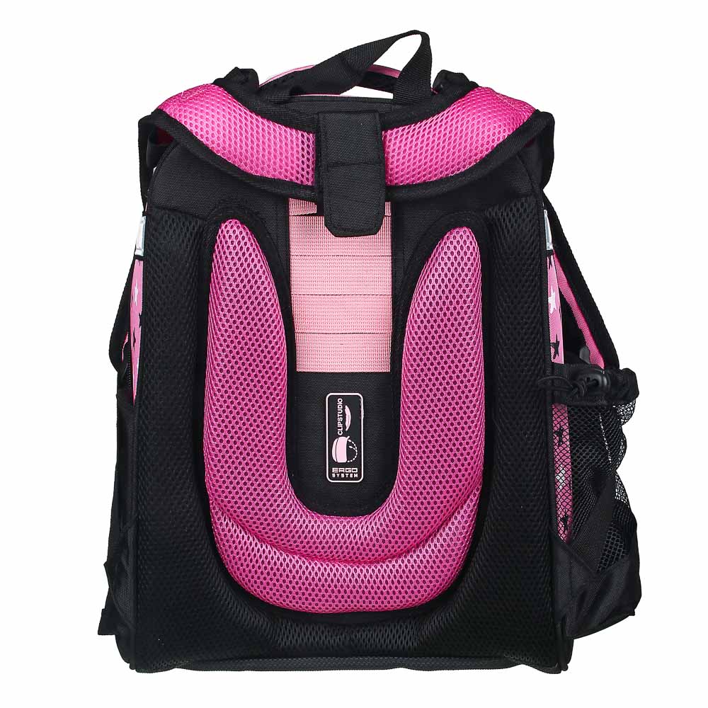 ЗАЙЧИК Рюкзак школьный жесткий 38х28х15см, 2 отд.,2карм.,эргон.спинка, лямки рег.по росту, ПЭ,брел., арт.№ 254-448