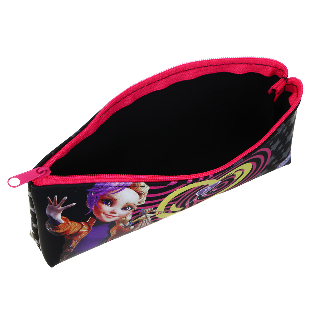 Пенал школьный прямоугольный 20х8х3,5 см BY Русские Супергерои, 1 отделение на молнии, силиконовый ПВХ, арт.№ 801-075