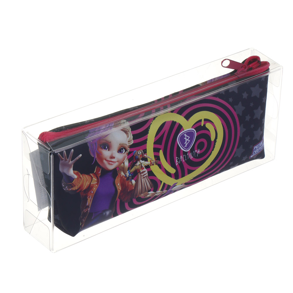 Пенал школьный прямоугольный 20х8х3,5 см BY Русские Супергерои, 1 отделение на молнии, силиконовый ПВХ, арт.№ 801-075