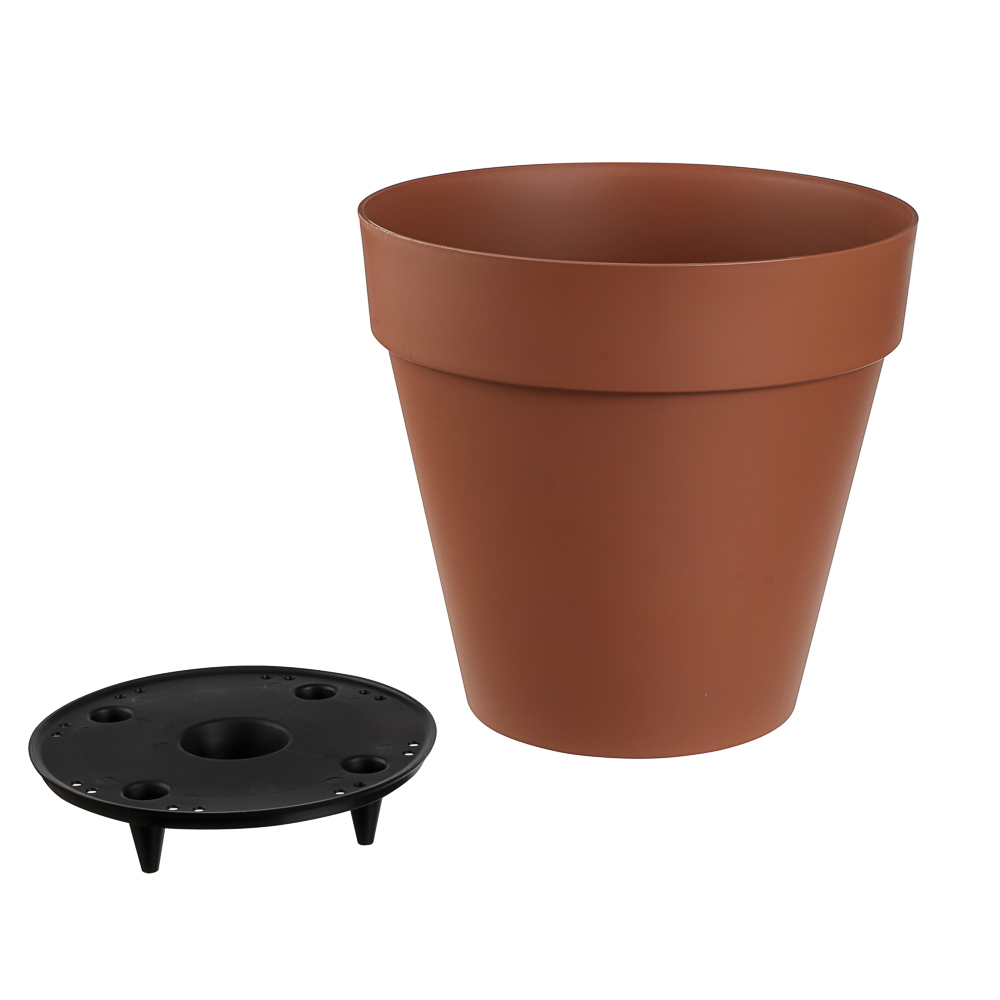 Горшок для цветов "Tarragon" D280мм, 10л со вставкой, терракотовый, арт.№ 164-429